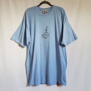Pirana Joe Alaska - Mens Blue Graphic T-shirt.  Size XL